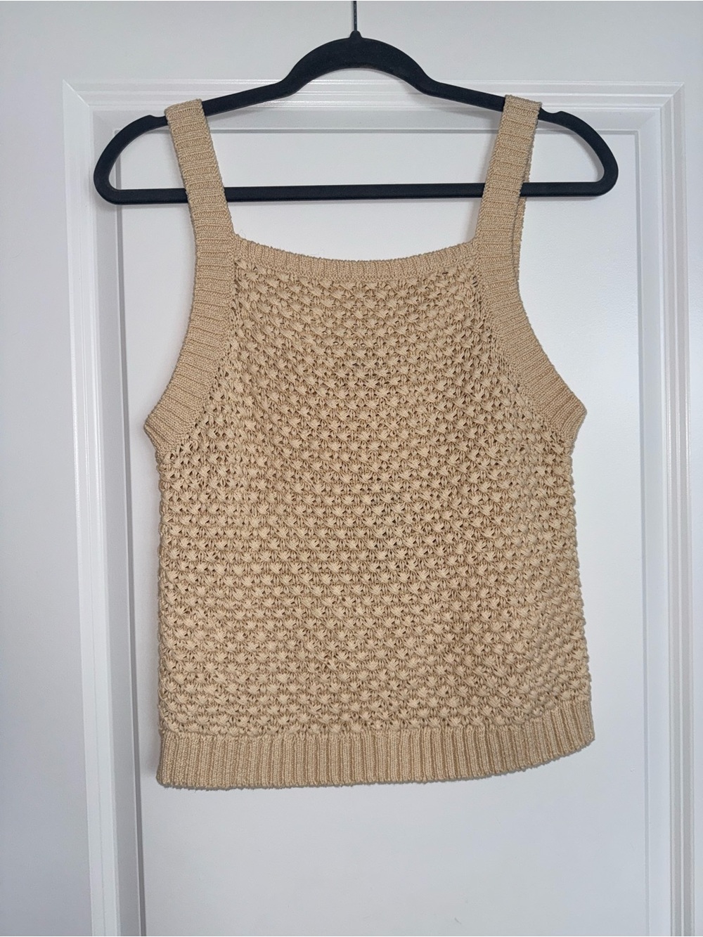 JCrew Beige Knit tank size medium